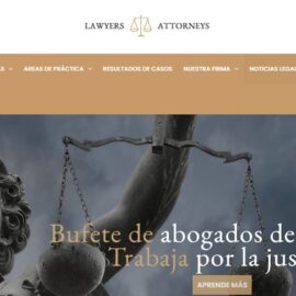 Ejemplo diseño web abogados